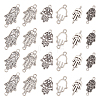   12 Sets 6 Style Tibetan Style Alloy Connector Charms FIND-PH0008-55-1