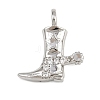 Brass Micro Pave Cubic Zirconia Pendants KK-I352-35P-2