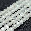 Natural White Moonstone Beads Strands X-G-P342-02A-4mm-AA-1