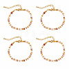 Bohemian Natural Shell Heishi Beaded Bracelet Sets MF5991-5-1