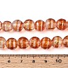Handmade Foil Glass Beads Strands FOIL-N033-05E-4