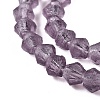 Imitate Austrian Crystal Frosted Glass Beads Strands EGLA-A039-T6mm-MD04-4