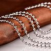 316L Stainless Steel Ball Chain Necklaces for Men NJEW-BB07995-18-1