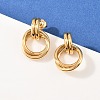 304 Stainless Steel Twist Ring Stud Earrings X-EJEW-P324-05G-1