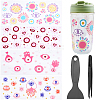4Pcs 4 Styles UV Transfer Sticker for Glass Cup DIY-CN0003-02A-1