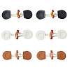 DICOSMETIC 12 Sets 3 Style Wood Button BUTT-DC0001-02-1