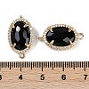 Natural Obsidian Faceted Oval Links G-B126-07G-03-3