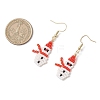 Christmas TOHO Round Seed Beads Dangle Earrings EJEW-MZ00566-02-4