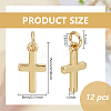 12Pcs Brass Pendants KK-BC0014-80G-2