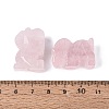 Natural Rose Quartz Horse Figurine DJEW-N005-01C-3