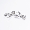 Tarnish Resistant 304 Stainless Steel Pendant Pinch Bails LS-STAS-E127-10P-2
