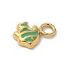 Ion Plating(IP) 304 Stainless Steel Enamel Charms STAS-G351-05G-02-2