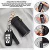 Mini Column Portable PVC Chapstick Keychain Holder KEYC-WH0004-63-4
