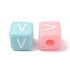 Opaque Acrylic European Beads AC-CBA7A73-01V-2