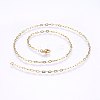 304 Stainless Steel Cable Chains Necklaces MAK-L015-36B-2