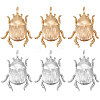 10Pcs 2 Colors Brass Pendants KK-BBC0023-96-1