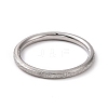 Non-Tarnish Textured 201 Stainless Steel Simple Thin Finger Ring for Women RJEW-I089-26P-2