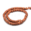 Dyed Natural Coconut Disc Bead Strands COCB-O003-07I-3