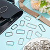75Pcs 5 Styles Iron Linking Rings IFIN-NB0001-62-3