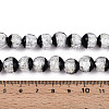 Luminous Handmade Lampwork Silver Foil Beads Strand FOIL-N029-03F-5