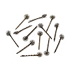 Antique Bronze Iron Hair Bobby Pin Findings X-PHAR-Q031-AB-3