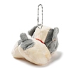 Velvet Dog Keychain HJEW-PW0005-08B-2