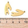 304 Stainless Steel Split Pendants LS-STAS-H235-03A-G-3