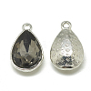 Alloy Glass Pendants PALLOY-T028-10x14mm-03-2