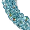 Electroplate Transparent Glass Beads Strands EGLA-A035-T4mm-L08-3