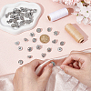 48Pcs 12 Colors 1-Hole Alloy Rhinestone Shank Buttons BUTT-GA0001-43P-3