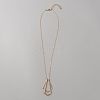 Zinc Alloy Geometry Pendant Necklace NJEW-WH0023-07G-1