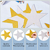 80Pcs 2 Colors Paper Glitter Star Wall Decoration AJEW-SP0001-12-6
