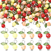 120Pcs 3 Colors Acrylic Pendants OACR-SC0002-58-1