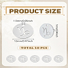 10Pcs 304 Stainless Steel Charms STAS-LP0003-19K-2