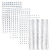 16 Sheets 4 Styles ABS Imitation Pearl Stickers Paper Sheets for Craft DIY-CP0013-56-1
