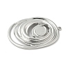 304 Stainless Steel Pendant Cabochon Settings LS-STAS-L293-01P-2