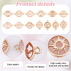 26pcs 13 styles Glass Connector Charms GLAA-PH0002-86-4