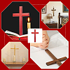 Wooden Cross Wall Decoration HJEW-WH0036-87-6