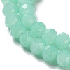 Baking Painted Imitation Jade Glass Bead Strands DGLA-A034-J6MM-A22-5