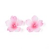 Flower Acrylic Bead Caps X-SACR-T017-51C-3