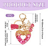 Heart with Butterfly Resin Keychains KEYC-TADJ0001-01C-2