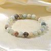 Natural Flower Amazonite Bead Stretch Bracelets X-BJEW-K212-B-007-3