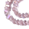 Electroplate Opaque Glass Beads Strands EGLA-Q139-01A-C06-3