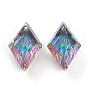 Embossed Glass Rhinestone Pendants GLAA-J101-04B-001VO-2