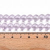Baking Paint Transparent Glass Beads Strands DGLA-N006-8mm-05-4