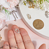 925 Sterling Silver Spring Gate Rings PALLOY-DR00008-3