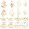 16Pcs 8 Style 201 Stainless Steel Pendants STAS-SC0005-02-1