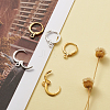 Brass Hoop Earring Findings KK-TA0008-03-NF-4