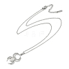 Halloween Series 202 Stainless Steel Cable Chain Spider Pendant Necklaces LS-NJEW-S005-01P-F-2