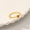 Sweet Romantic Heart Ring with Copper and Zircon MC9618-2-5